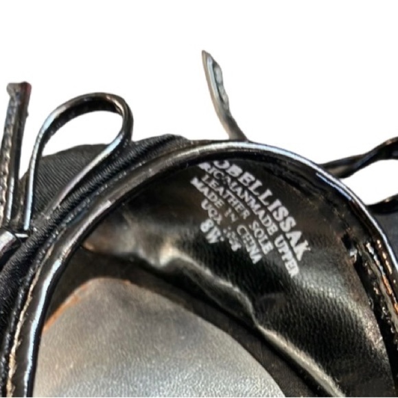 Mootsies Tootsies Black Fabric Slide Sandals 8W - Picture 2 of 9